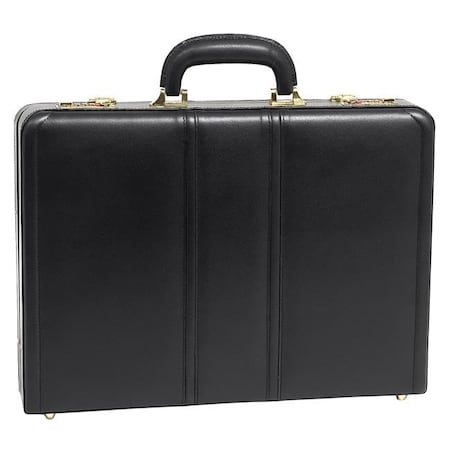 Mckleinusa McKlein 80435 Daley 80435- Black Leather Attache Case 80435